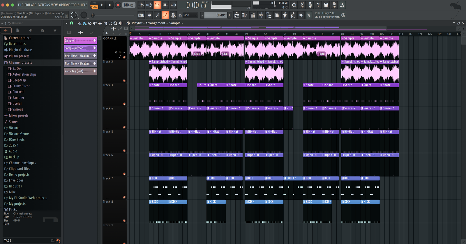FL Studio playlist: making the next beat while beatfloe releases the last batch
